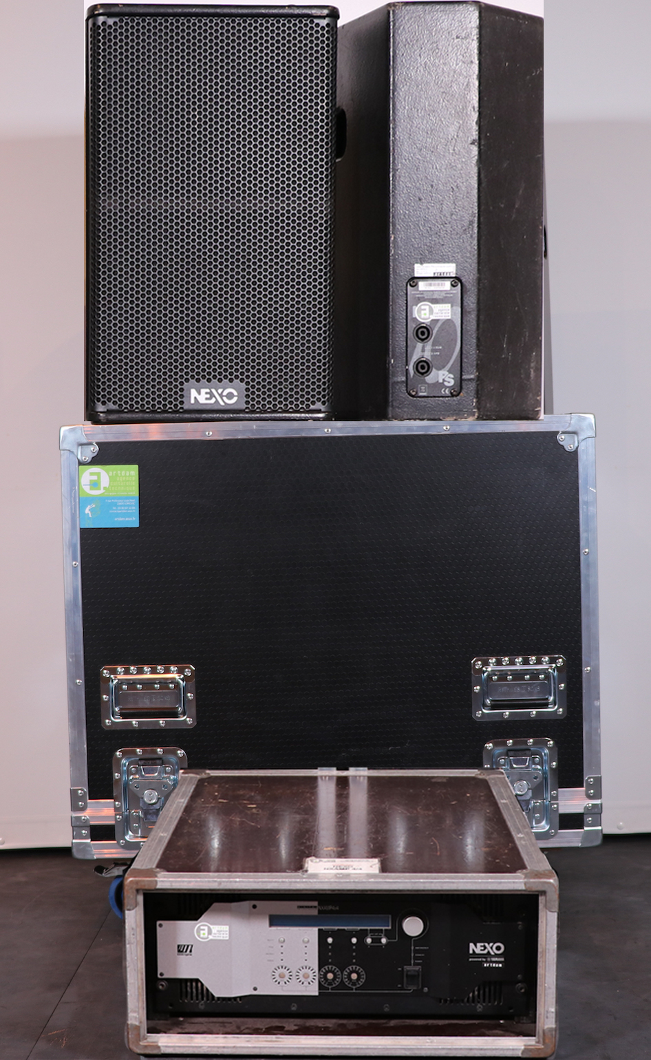 2 x Enceintes Nexo PS10R2 + Amplificateur QSC & Proc DTD