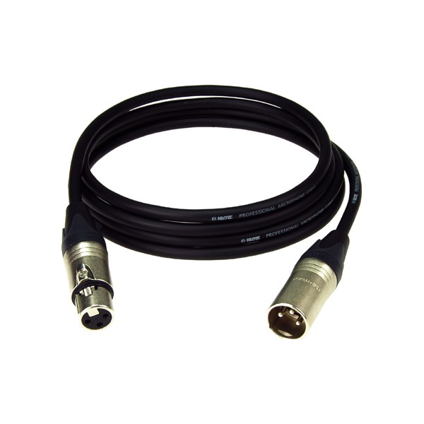 Câble Micro Noir  XLR3 F/XLR3 M 30m