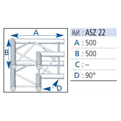 Elément structure 2D ASD SC300 Lg 0,5m/0,5m