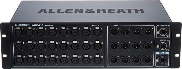 Stagebox Allen & Heath AR2412 -24 préamp Mic-line /12 out- 48 kHz