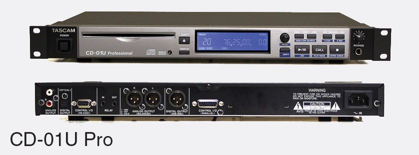 Lecteur CD Tascam CD01U Pro Auto Pause / Auto Cue