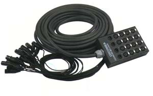 Multipaire Audio 16 in / 4 out Boîtier/Eclaté 30m