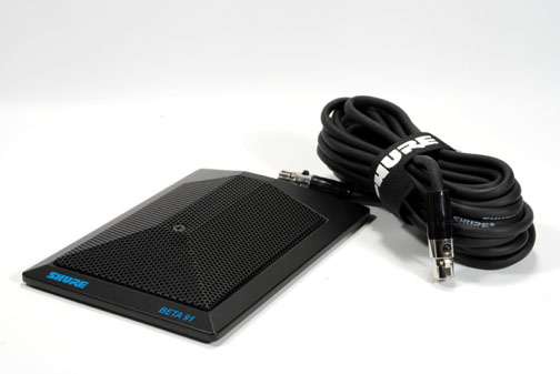 Micro Shure SM91 Plaque Electrostatique + Acc