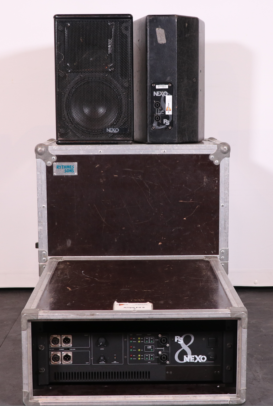 2 x Enceintes Nexo PS8 + Ampli Nexo (2 x 300W)