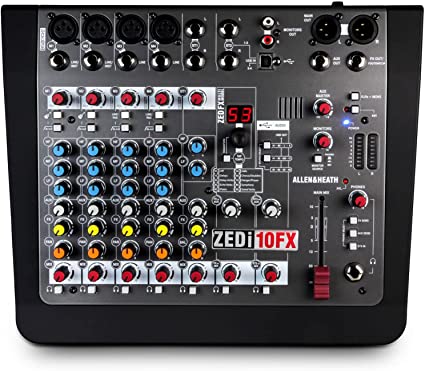 Console Allen & Heath ZED10FX  |  4 micros /2 line stereo