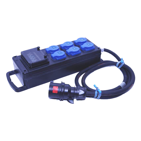 Sabot Caoutchouc P17/32tétra /3xP17/32mono + Disjonc. diff 30 mA