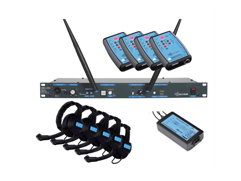 Centrale d’intercom HF ALTAIR  livrés avec 4 postes + casques