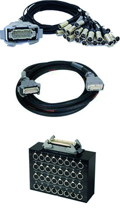 Multipaire Audio Harting 32 in / 12 out 60m