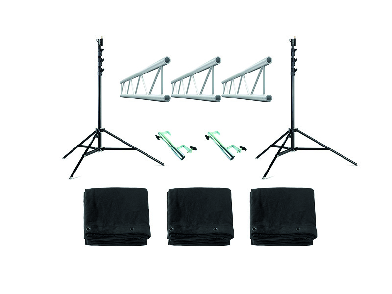 Découverte pendrillon sur poutre échelle Larg:6m x H:4m