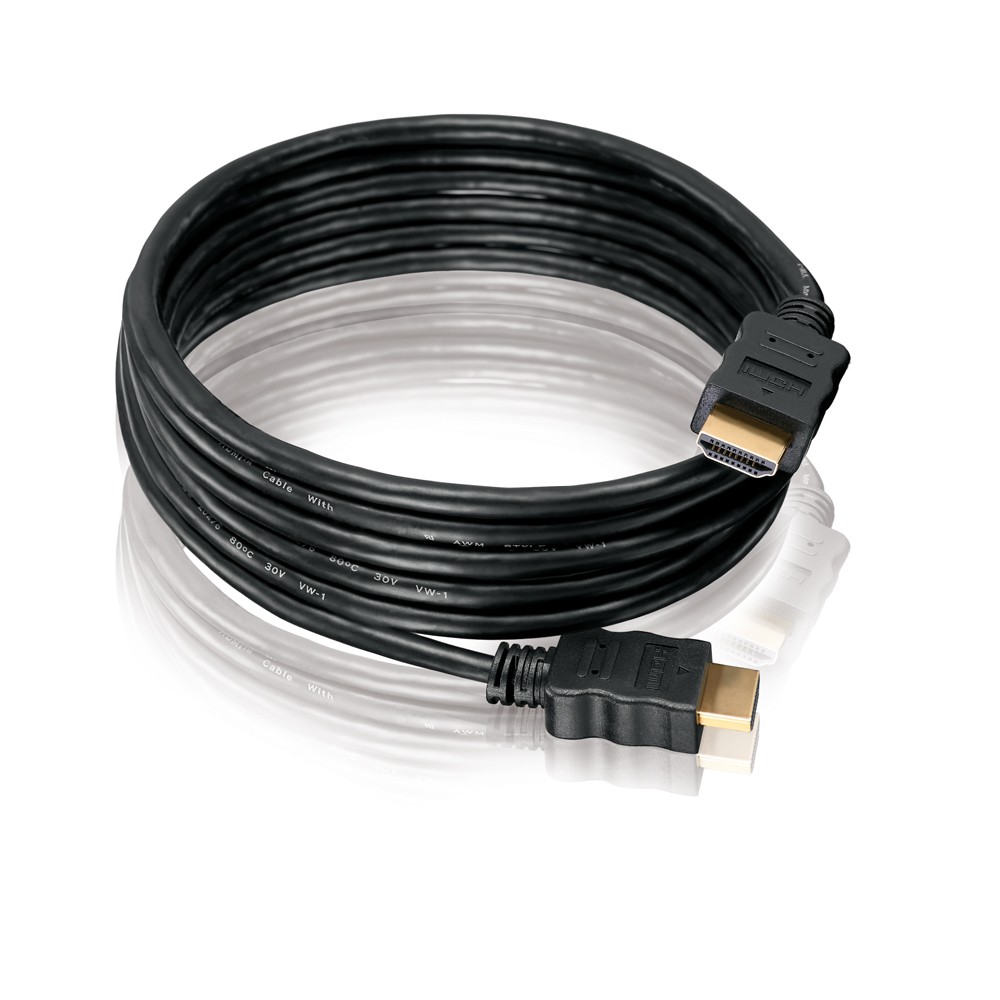 Câble HDMI 1.3 doré / Triple blindage / HDTV 1080p/ 10m