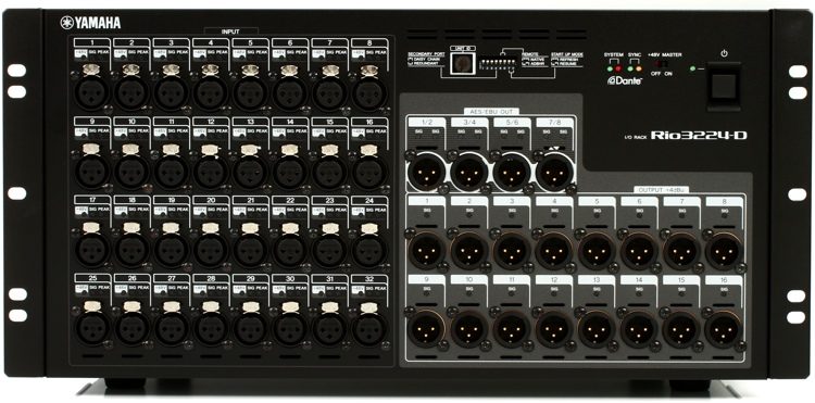 Rack Stagebox Dante YAMAHA RIO  32 in/16 out