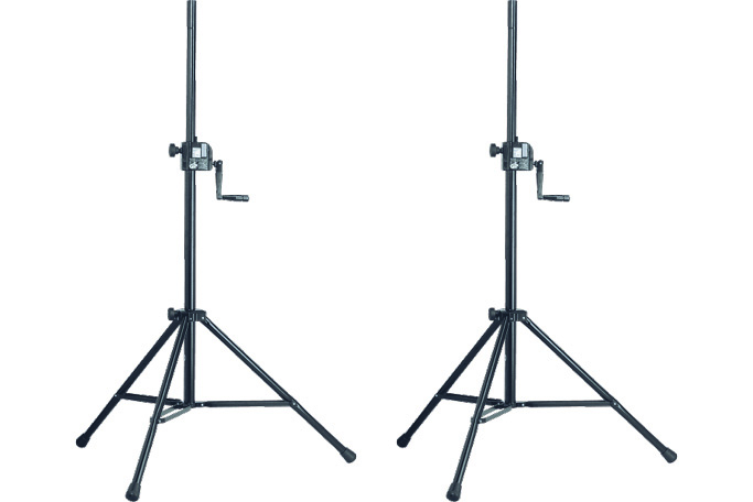 Paire de Pied Enceinte à crémaillère K&M avec sac