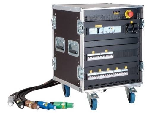 Boîtier Alim 125A Sorties sur 4xP17 32A Tri + Diff + Câble